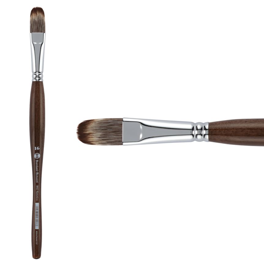 Borciani Bonazzi UNICO® Synthetic Mongoose Series 802 Filbert Brush - size 16