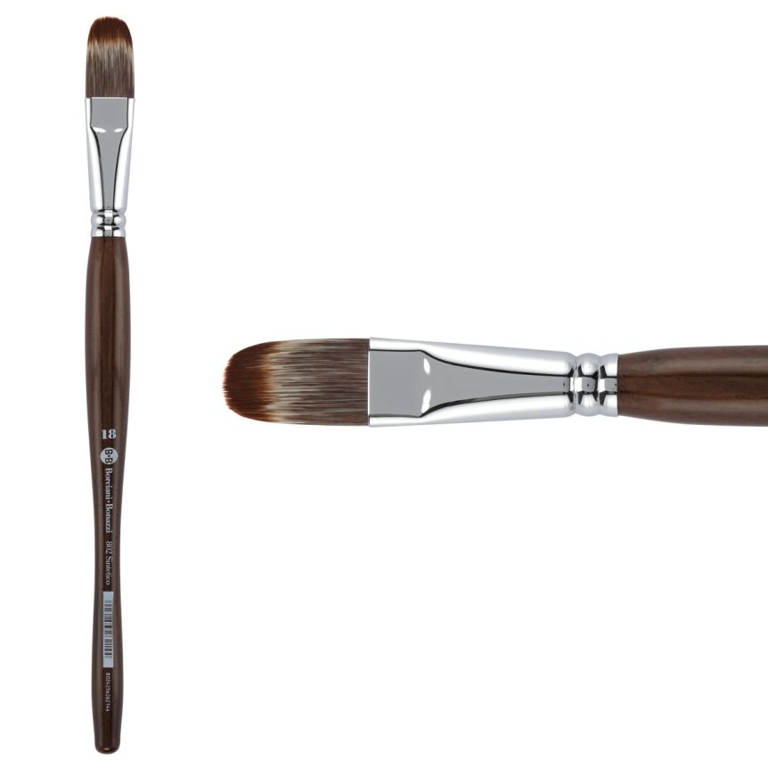 Borciani Bonazzi UNICO® Synthetic Mongoose Series 802 Filbert Brush - size 18