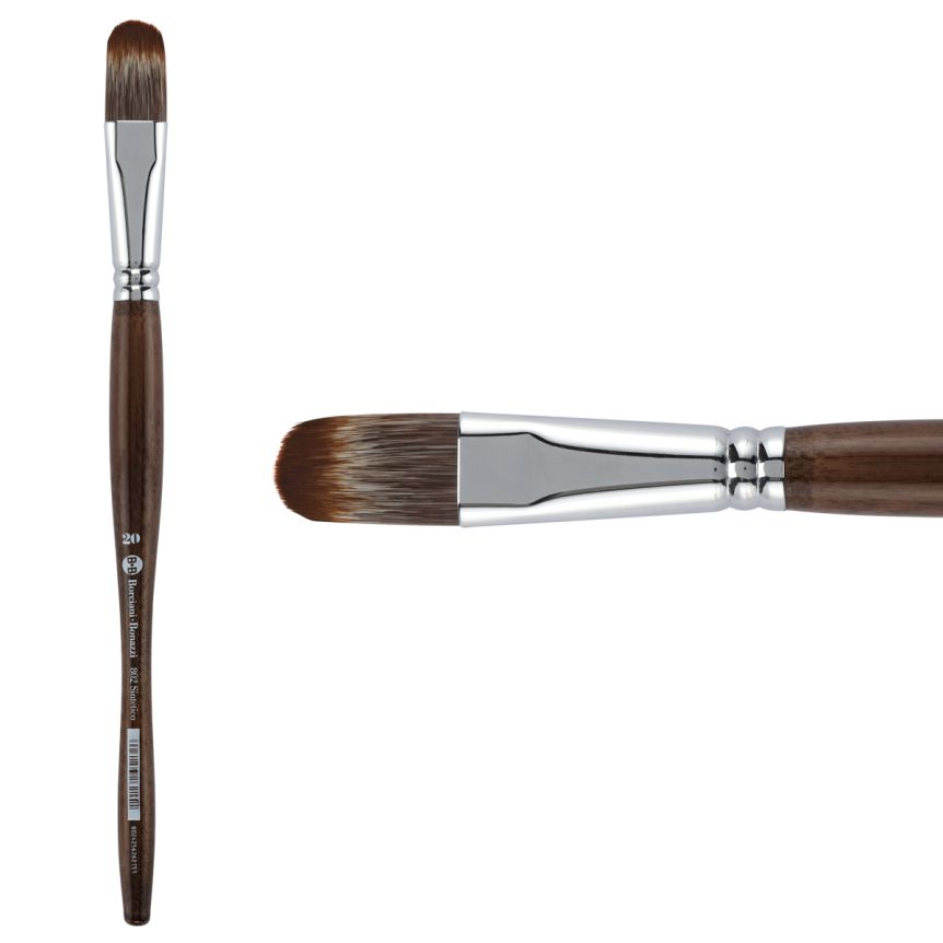 Borciani Bonazzi UNICO® Synthetic Mongoose Series 802 Filbert Brush - size 20
