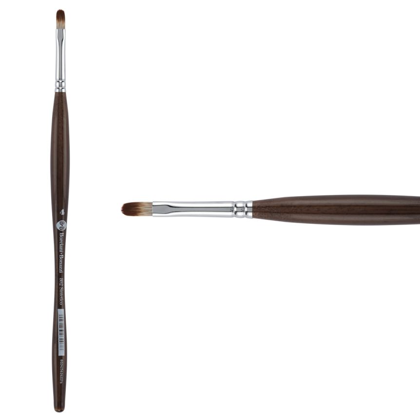 Borciani Bonazzi UNICO® Synthetic Mongoose Series 802 Filbert Brush - size 4