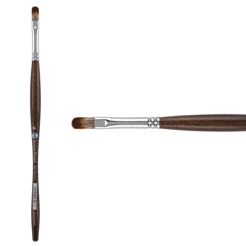 Borciani Bonazzi UNICO® Synthetic Mongoose Series 802 Filbert Brush - size 6