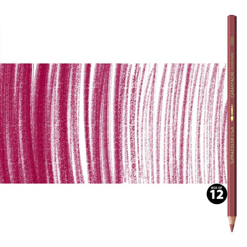 Supracolor II Watercolor Pencils Box of 12 No. 085 - Bordeaux Red