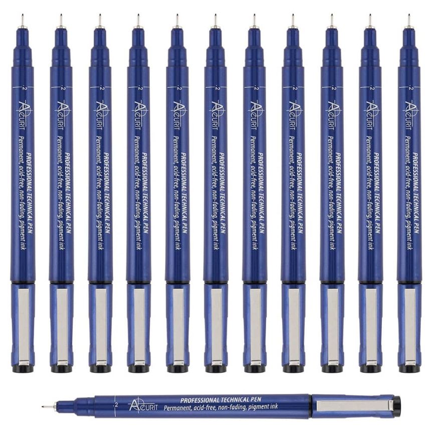 Acurit Technical Drawing Pen 0.5 mm (Pack of 2)