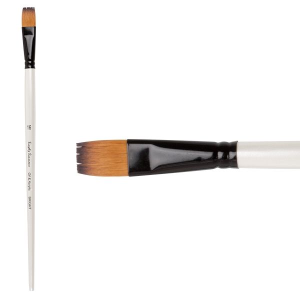 Simply Simmons Oil and Acrylic Brush Synthetic Bright LH 16