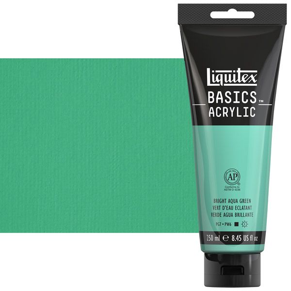 Liquitex Basics Acrylic Paint Bright Aqua Green 250ml