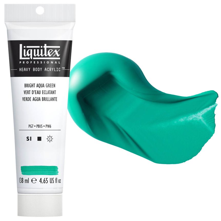 Liquitex Heavy Body Acrylic - Bright Aqua Green, 4.65oz Tube
