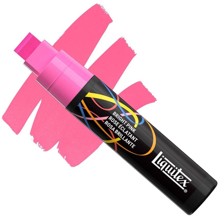 Liquitex Marker - Bright Pink, Wide Chisel, 15 mm