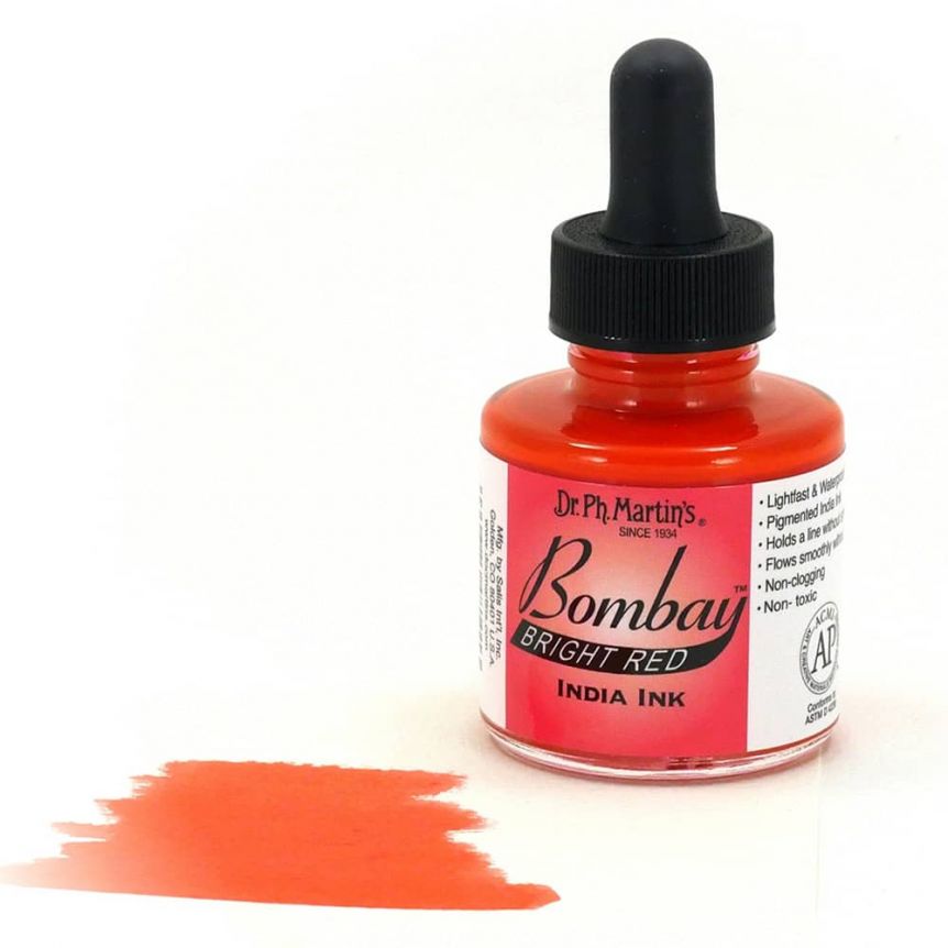 Dr. Ph. Martin's Bombay India Ink-Bright Red