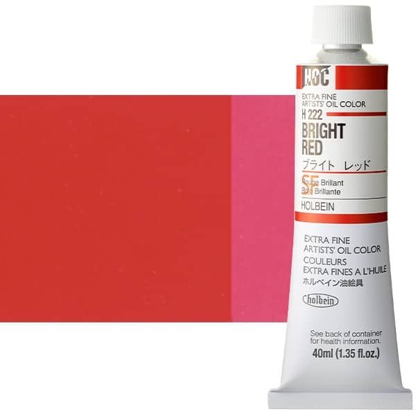 Holbein Extra-Fine Artists' Oil Color 40 ml Tube - Bright Red