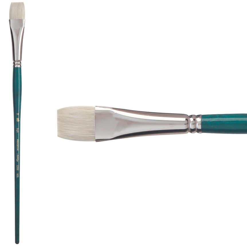 Princeton Ashley Series 5200 Natural Bristle Brush - Bright, Long Handle, Size 10