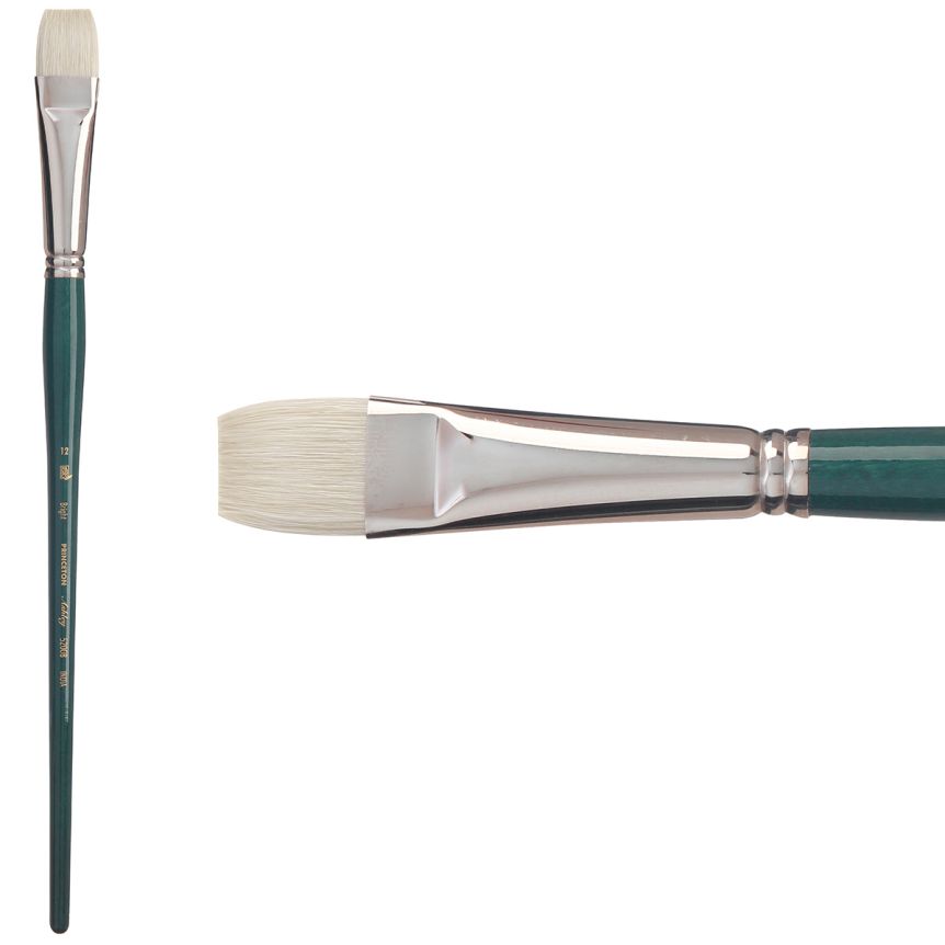 Princeton Ashley Series 5200 Natural Bristle Brush - Bright, Long Handle, Size 12