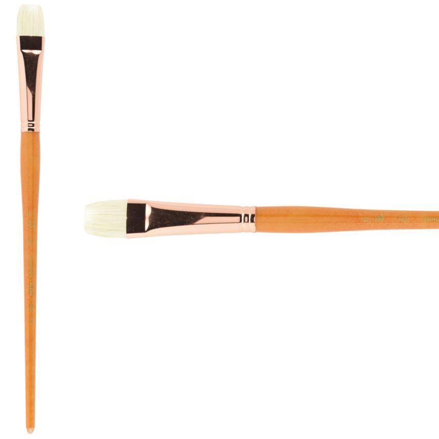Princeton Refine Series 5400 Natural Bristle Brush - Bright, Long Handle, Size 12