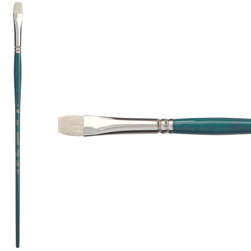 Princeton Ashley Series 5200 Natural Bristle Brush - Bright, Long Handle, Size 6