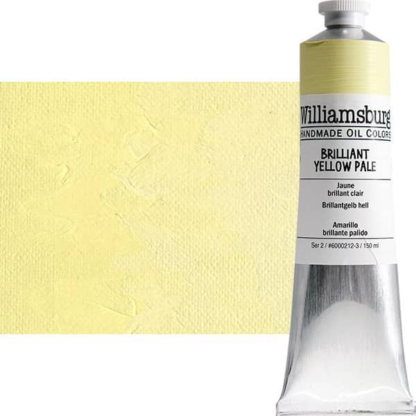 Williamsburg Handmade Oil Paint - Brilliant Yellow Pale, 150ml Tube