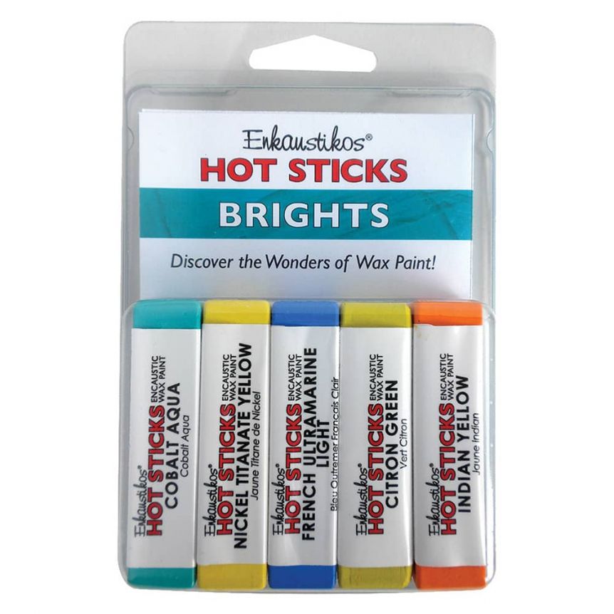 Enkaustikos Hot Sticks Bright Colors Set of 5 13ml