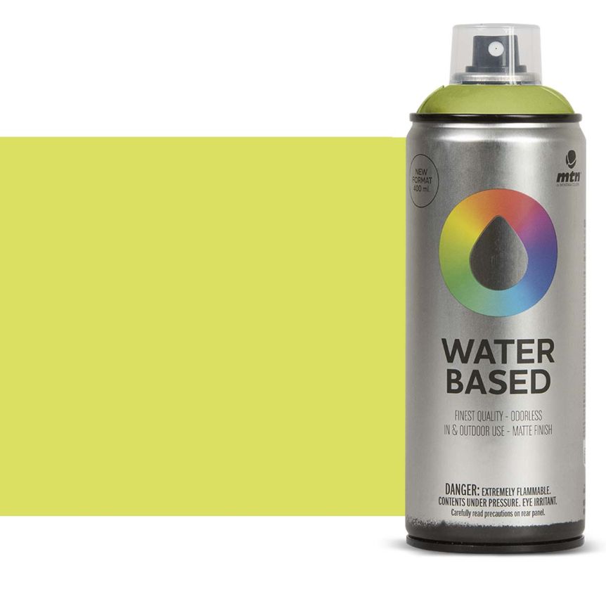 Montana Water Based Spray - Brilliant Yellow Green, 400ml