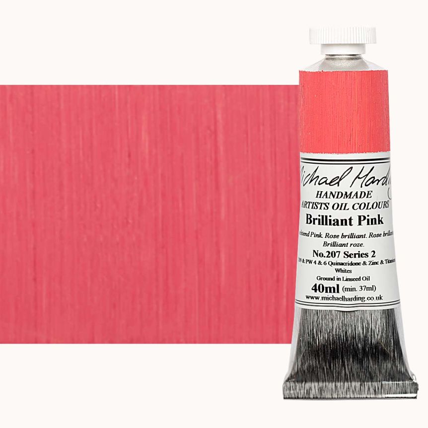 Michael Harding Oil Color - Brilliant Pink, 40ml Tube