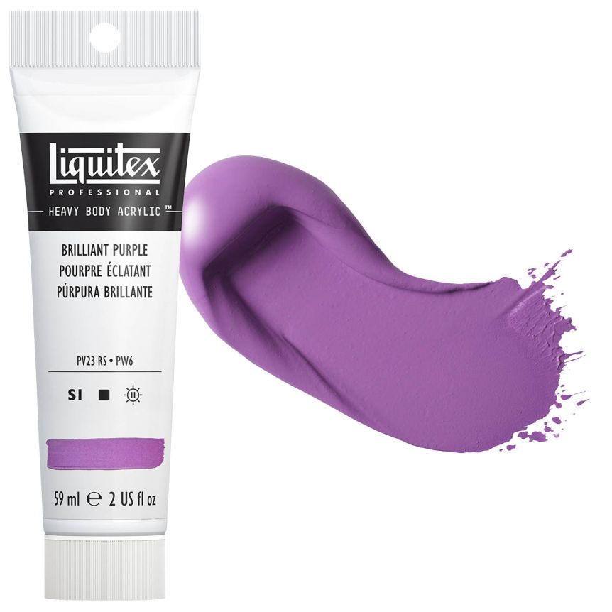 Liquitex Heavy Body Acrylic - Brilliant Purple, 2oz Tube