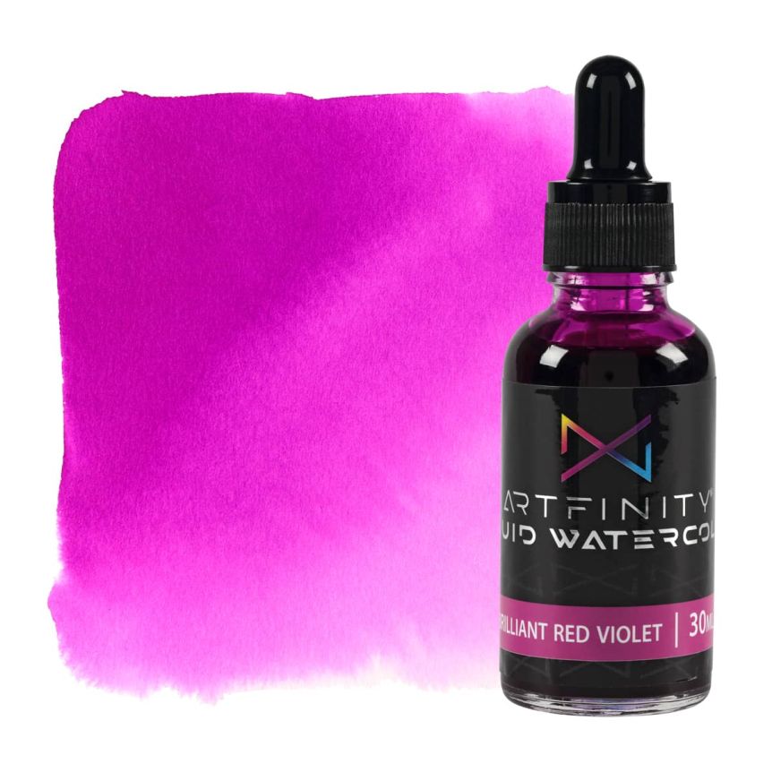 Artfinity Liquid Watercolor - Brilliant Red Violet, 30ml Bottle