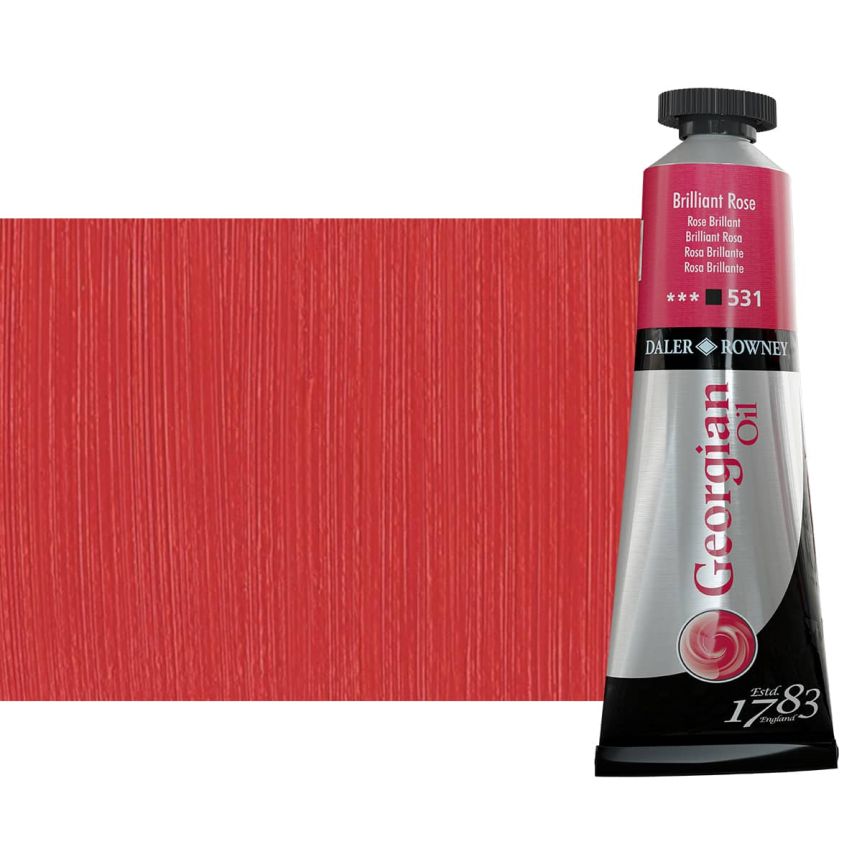 Daler-Rowney Georgian Oil Color 38ml Tube - Brilliant Rose
