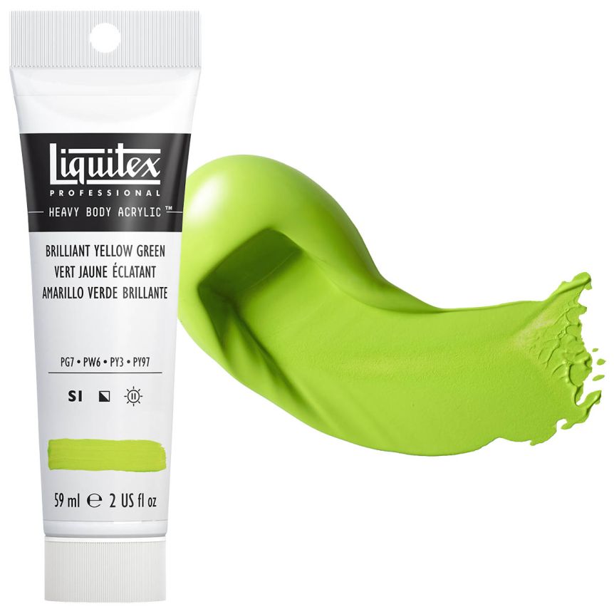 Liquitex Heavy Body Acrylic - Brilliant Yellow Green, 2oz Tube