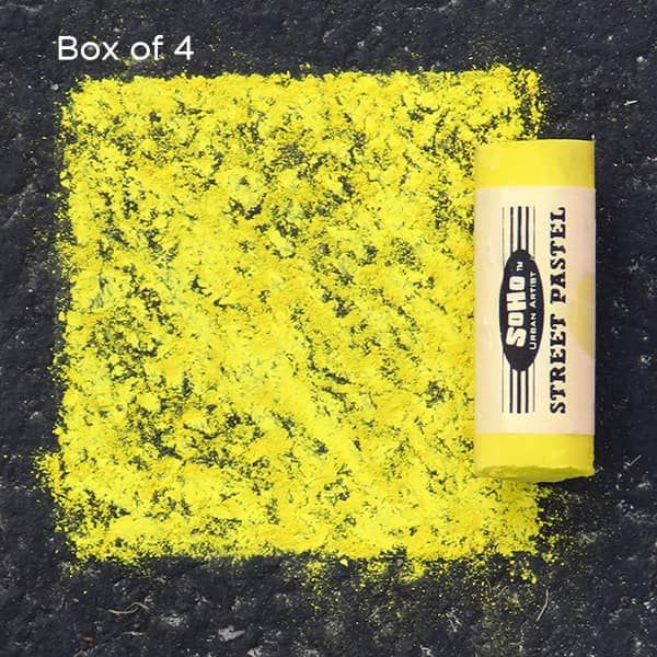 Box of 4 Soho Jumbo Street Pastels Brilliant Yellow
