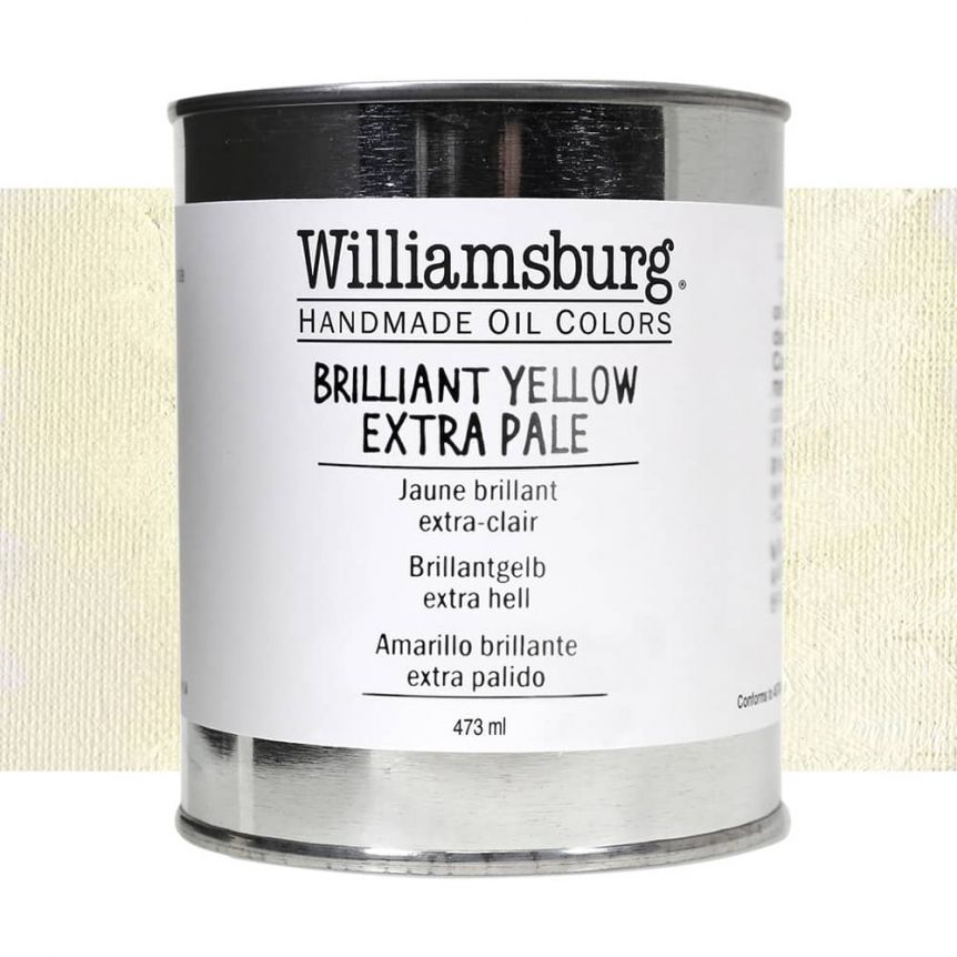 Williamsburg Handmade Oil Paint - Brilliant Yellow Extra Pale, 473ml