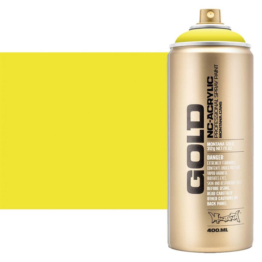 Montana GOLD Acrylic Professional Spray Paint 400 ml - Brimstone