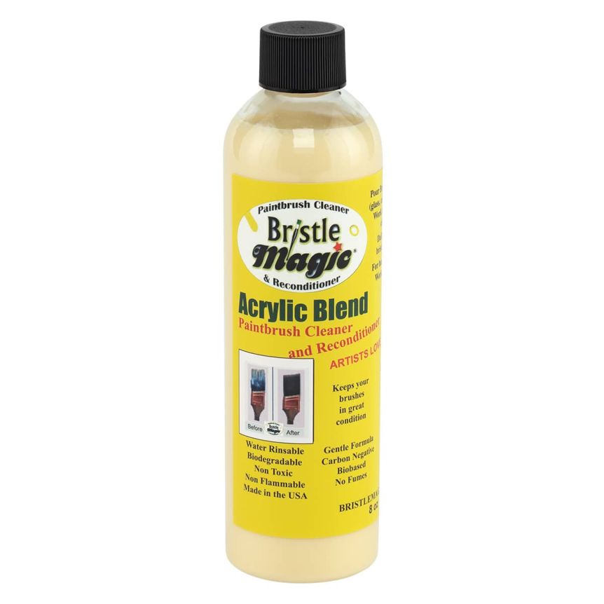 Bristle Magic Acrylic Blend Brush Cleaner & Reconditioner 8oz Acrylic Blend
