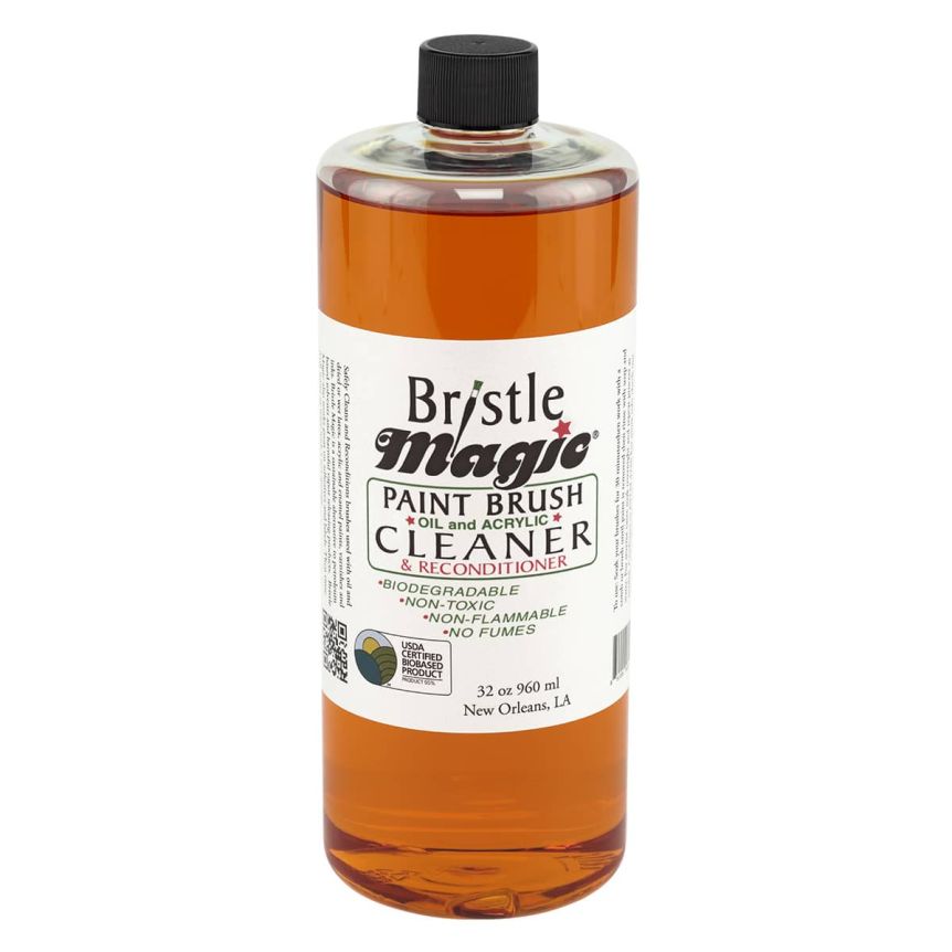 Bristle Magic Artist Brush Cleaner and Reconditioner 32oz Bottle