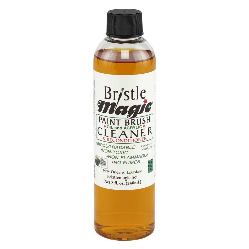 Bristle Magic Artist Brush Cleaner and Reconditioner 8oz Bottle