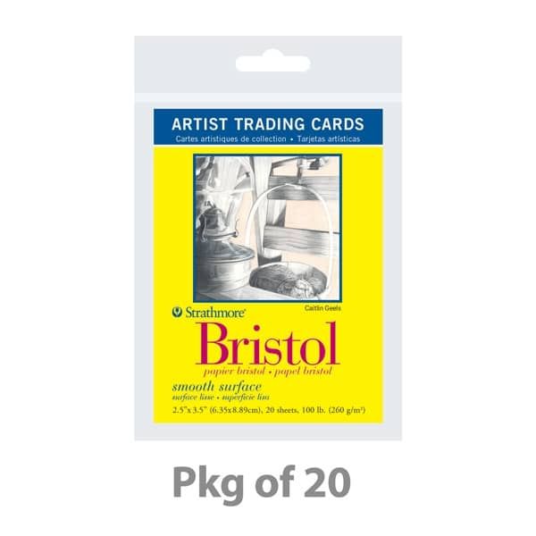 Strathmore Artist Trading Cards Bristol Smooth 21/2" x 31/2" 1 Pack (20 Cards) Jerry's Artarama