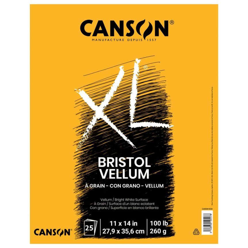 Canson XL Bristol Vellum Pad 11"x14"