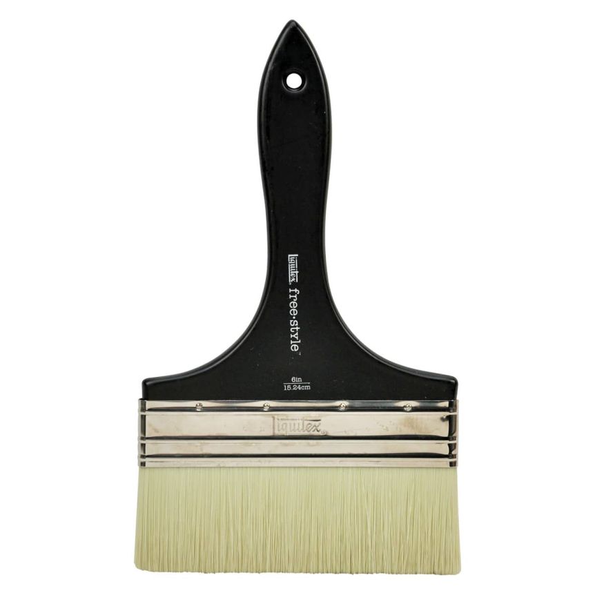 Liquitex Freestyle Acrylic Brush - Large Scale, Short Handle Broad Flat/Varnish 6"