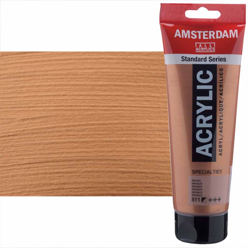 Amsterdam Standard Series Acrylic Paint - Bronze, 250ml Tube