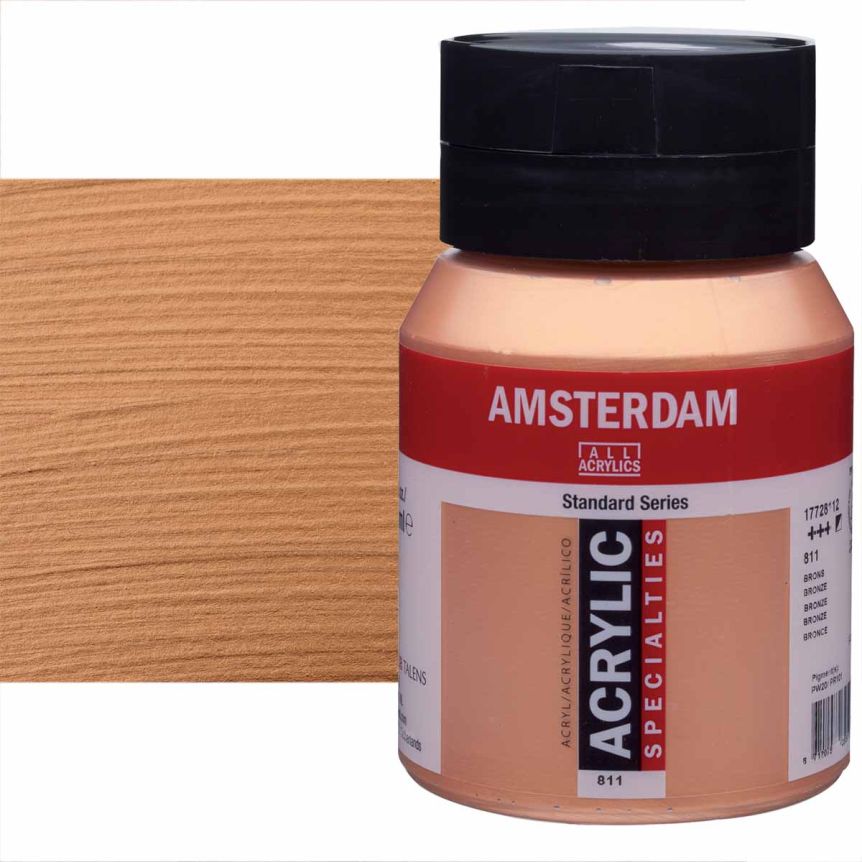 Amsterdam Standard Series Acrylic Paint - Bronze, 500ml Jar