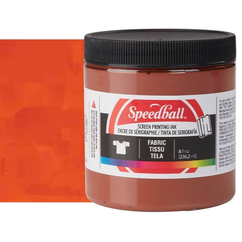 Speedball Fabric Screen Printing Ink 8 oz Jar Brown Jerry's Artarama