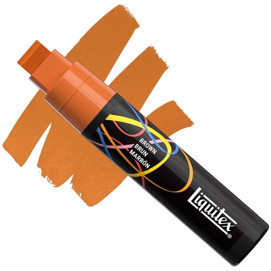 Liquitex Marker - Brown, Wide Chisel, 15 mm