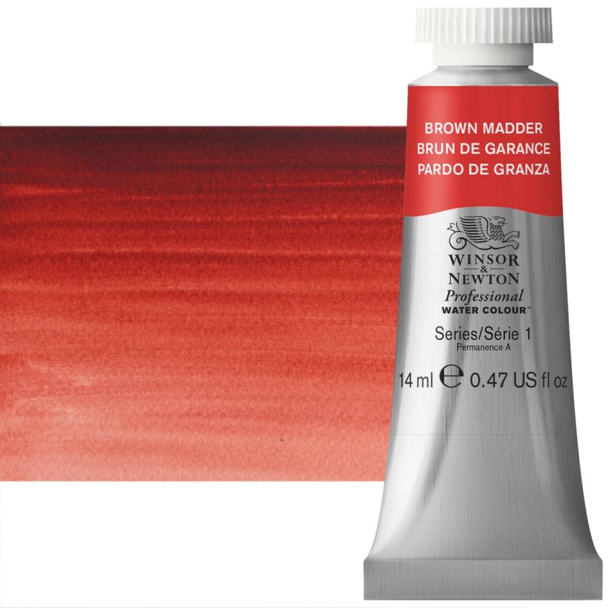 Winsor & Newton Professional Watercolor - Brown Madder, 14ml Tube