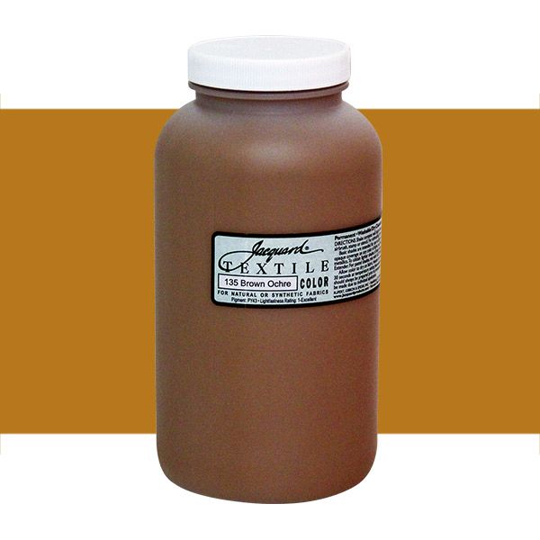 Jacquard Permanent Textile Color Quart Jar - Brown Ochre