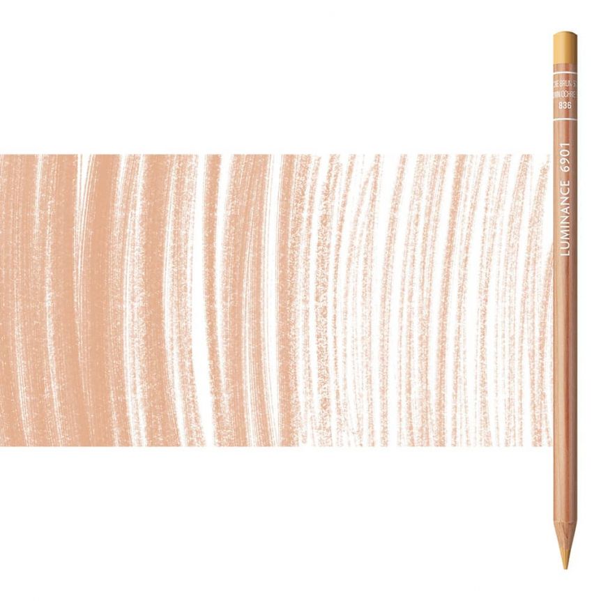 Caran d'Ache Luminance Pencil Brown Ochre 50%