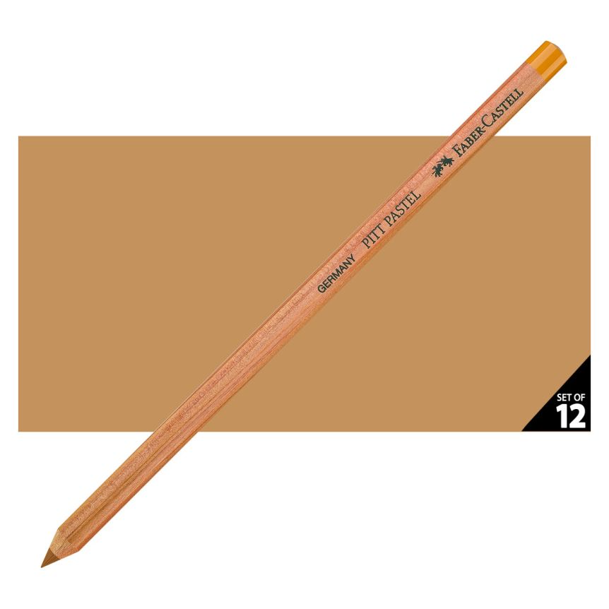 Faber-Castell Pitt Pastel Pencil, No. 182 - Brown Ochre (Box of 12)