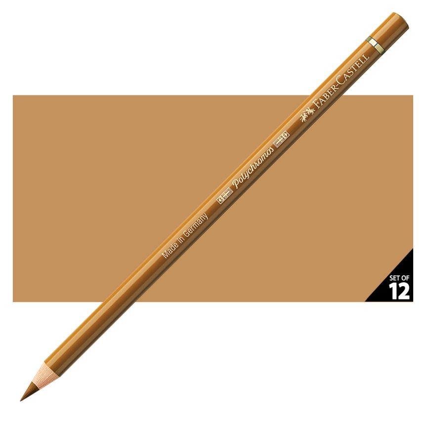 Faber-Castell Polychromos Pencil, No. 182 - Brown Ochre (Box of 12)