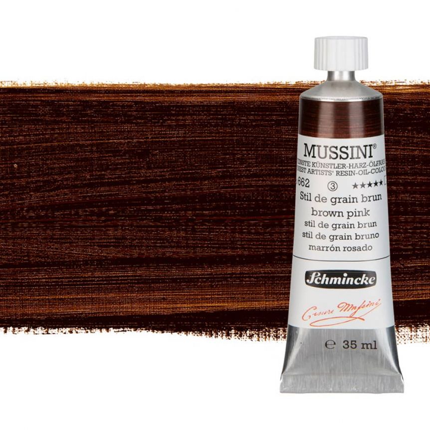 Schmincke Mussini Oil Color 35ml Tube - Brown Pink