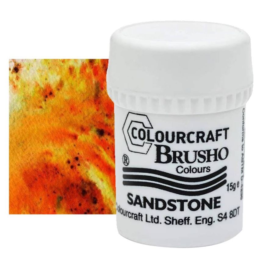 Brusho Crystal Colour, Sandstone, 15 grams
