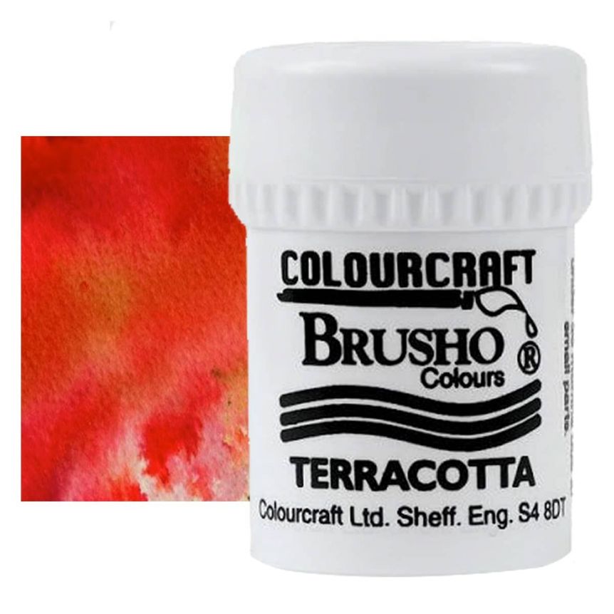 Brusho Crystal Colour, Terracotta, 15 grams