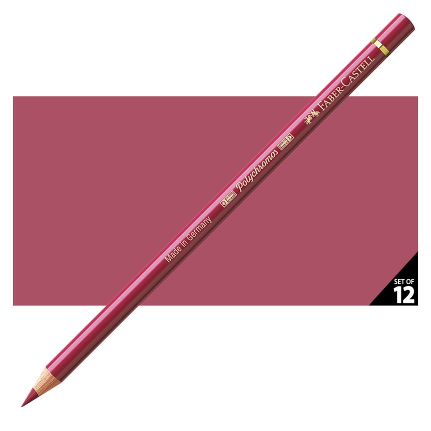 Faber-Castell Polychromos Pencil, No. 193 - Burnt Carmine (Box of 12)