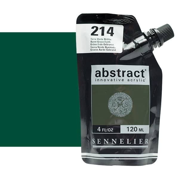 Sennelier Abstract Acrylic Burnt Green Earth 120ml