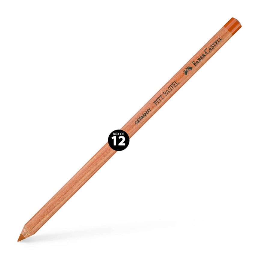 Faber-Castell Pitt Pastel Pencil, No. 187 - Burnt Ochre (Box of 12)