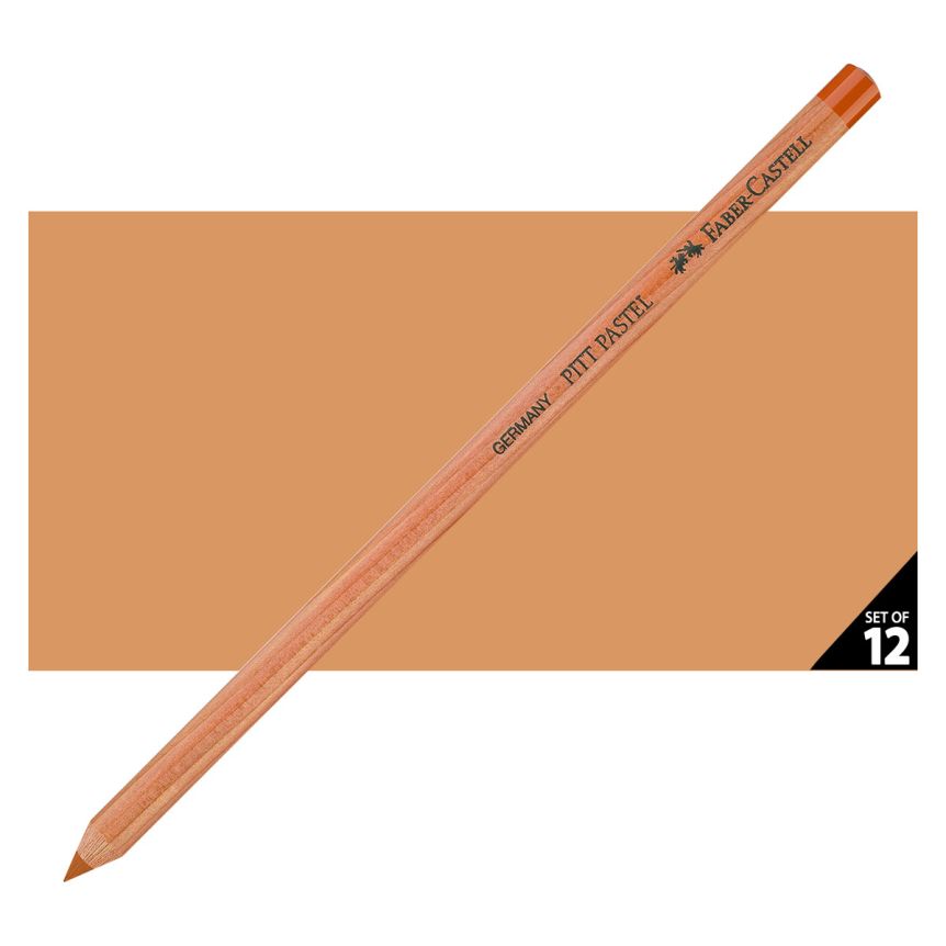 Faber-Castell Pitt Pastel Pencil, No. 187 - Burnt Ochre (Box of 12)
